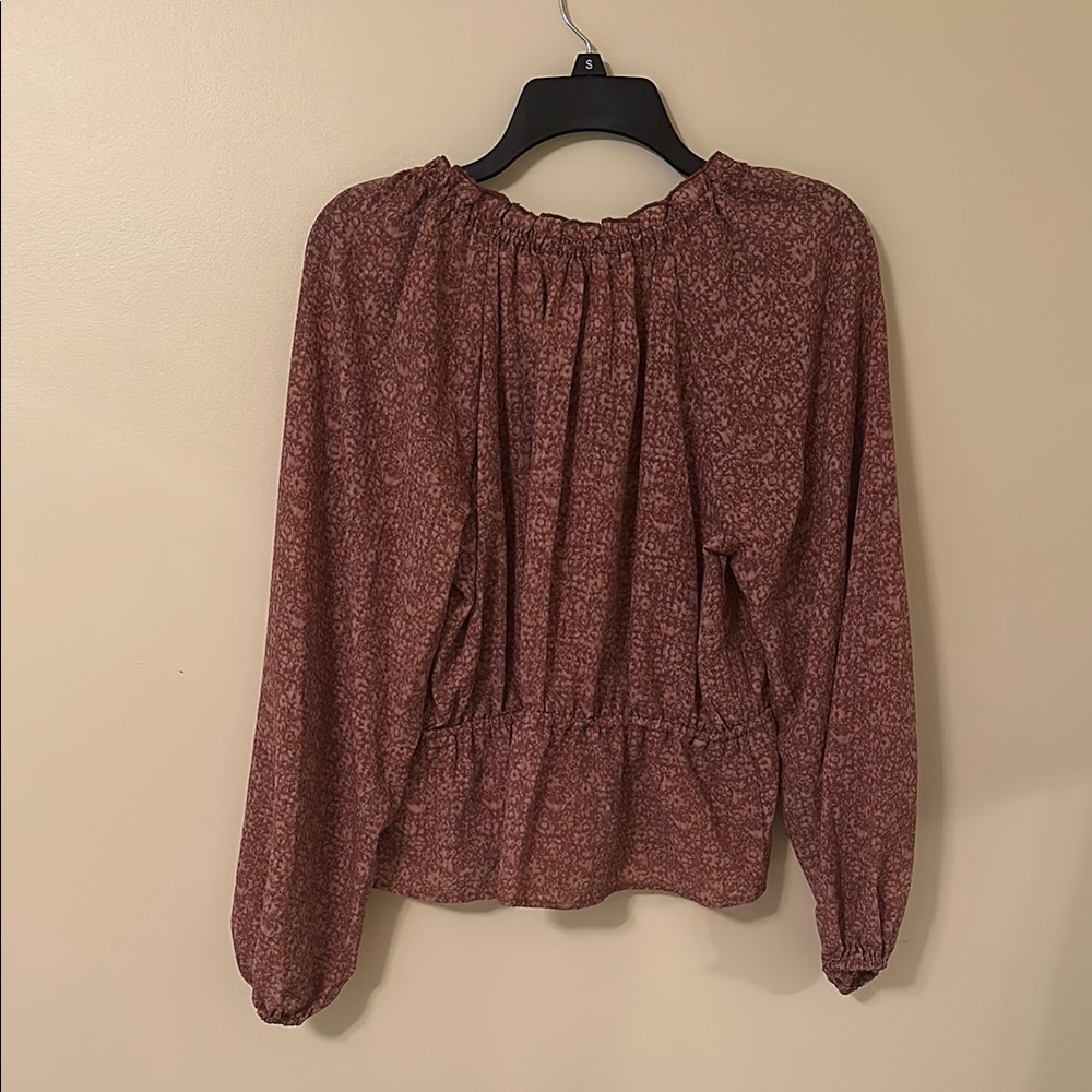 Universal Thread Red Ruffled Smocked Blouse - Picture 3 of 4